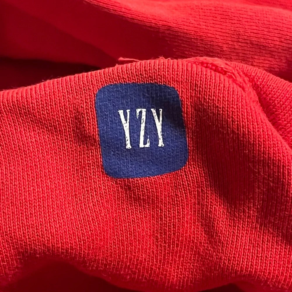 YZY Gap Yeezy Double Layer Hoodie Youth Size Medium Red Unisex Kids Kanye West